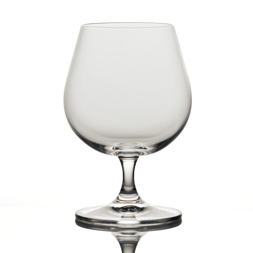 Produktfotografie Glas auf weißem Hintergrund